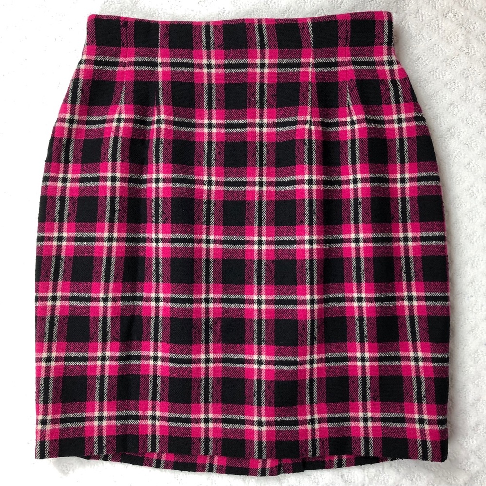 Vintage  90s Ann Taylor Plaid Skirt